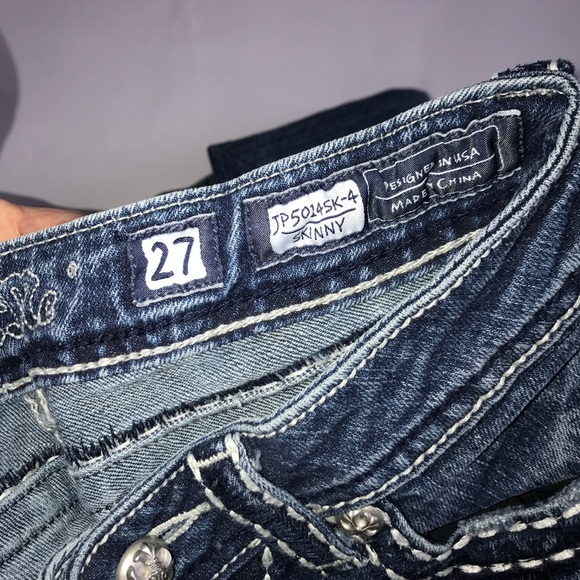 MISS ME Women's Jeans JP5014SK4 Skinny 0257 - Picture 4 of 9